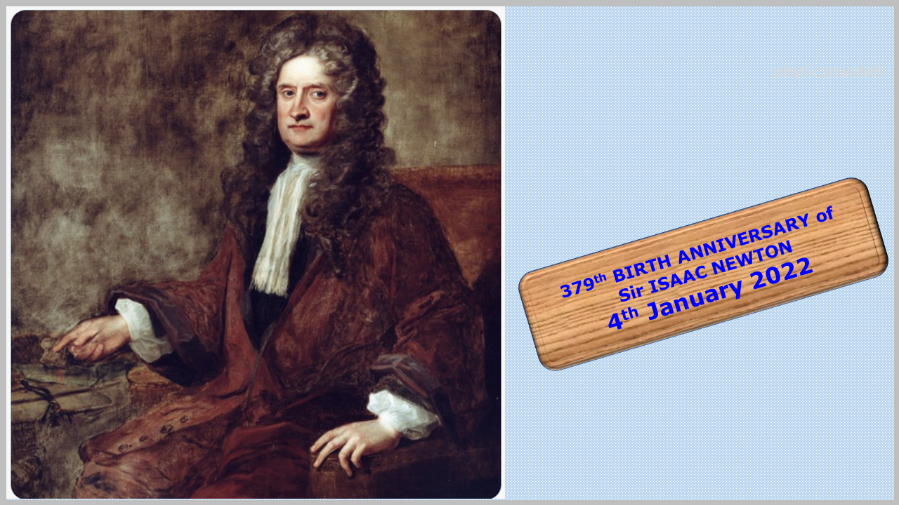 Sir Isaac Newton Birth Anniversary